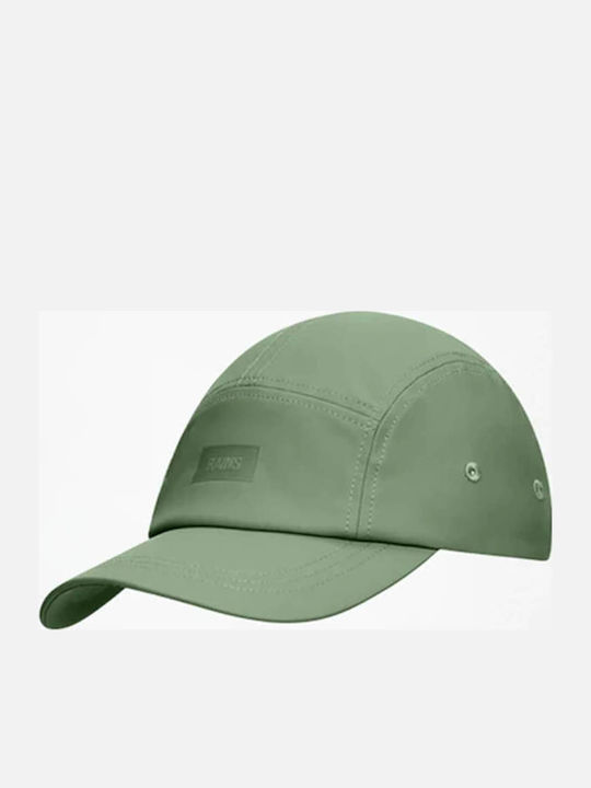 Unisex Καπέλο Rains 5 Panel W1 Green 5711747609207 Unisex Καπέλο Rains 5 Panel W1 Green 5711747609207