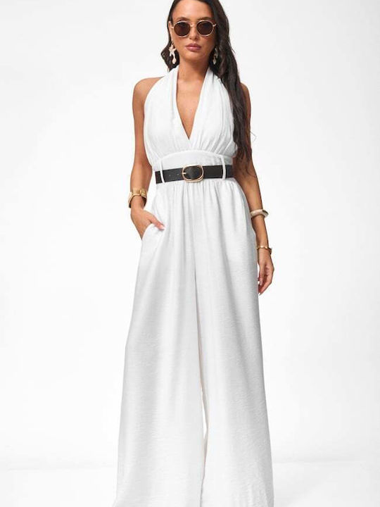 Women's One-piece Jumpsuit White