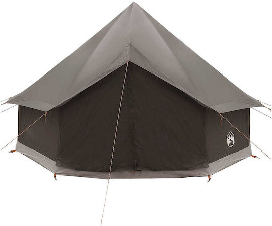 vidaXL Σκηνή Camping Teepee Γκρι 300x300x200εκ.