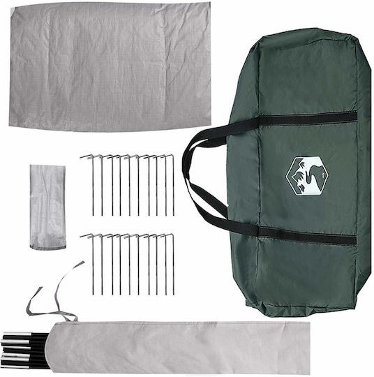 vidaXL Къмпинг Типи Каки за 6 Души 400x400x350см