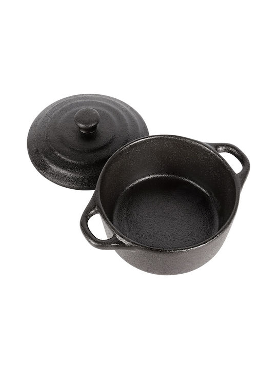 Vilde Round Individual Heat-Resistant Cookware Made of Porcelain with Lid 15x11x5.5cm 4 Pieces Vilde Round Individual Heat-Resistant Cookware Made of Porcelain with Lid 15x11x5.5cm 4 Pieces