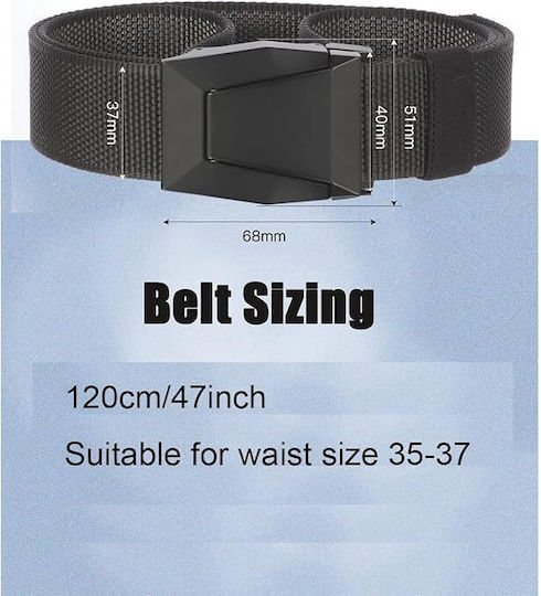 Männlicher Militärgurt Molle Robust Nylon Taktisch Öffner Bier K900 Schwarz