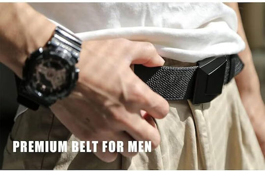 Männlicher Militärgurt Molle Robust Nylon Taktisch Öffner Bier K900 Schwarz