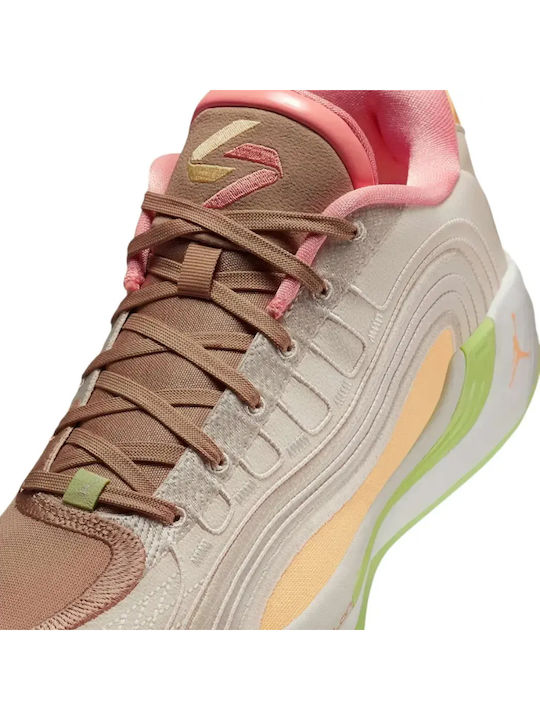Luka 4 Low Basketball Shoes Light Orewood Brown / Hemp / Tangerine Tint