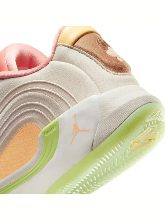 Luka 4 Low Basketball Shoes Light Orewood Brown / Hemp / Tangerine Tint