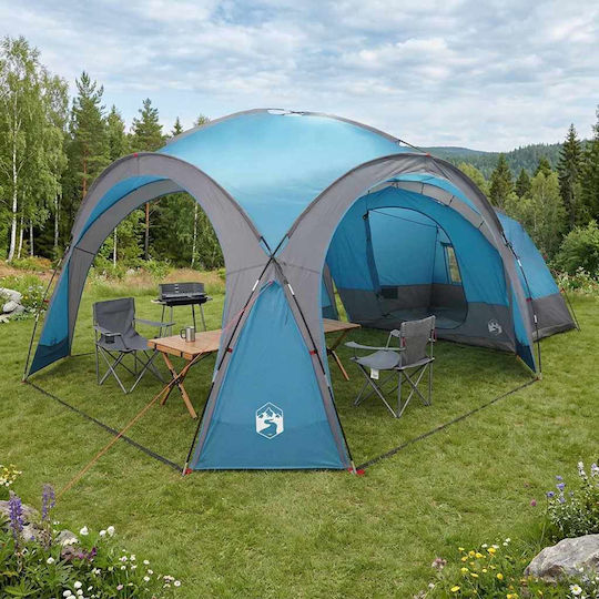 vidaXL Camping Tent Blue 410x410x250cm