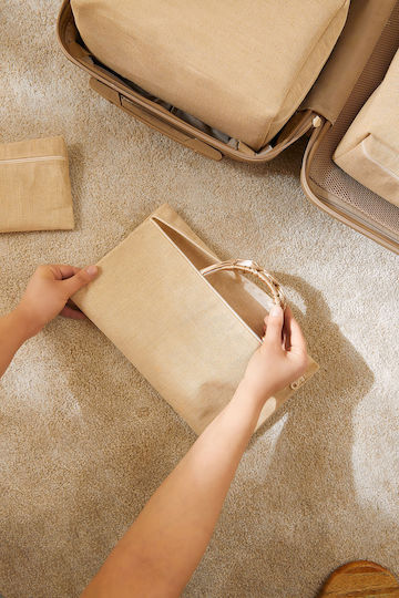 SteweHome Luggage Accessories Beige 6 Pieces