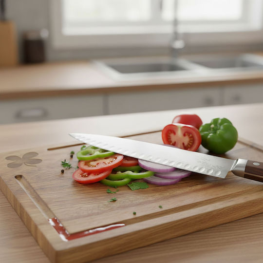 Relaxdays Set Wooden Brown Chopping Boards 3 Pieces