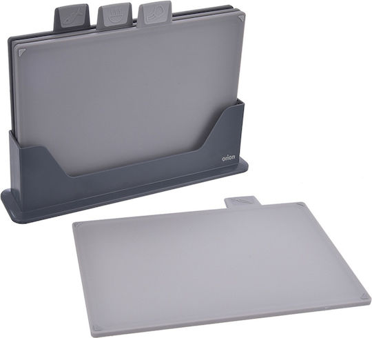Orion Schneidebretter Kunststoff Grau 30x20cm 4 Stück