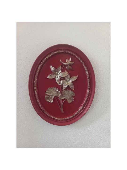 SteweHome Wall Decor Red 21x17cm