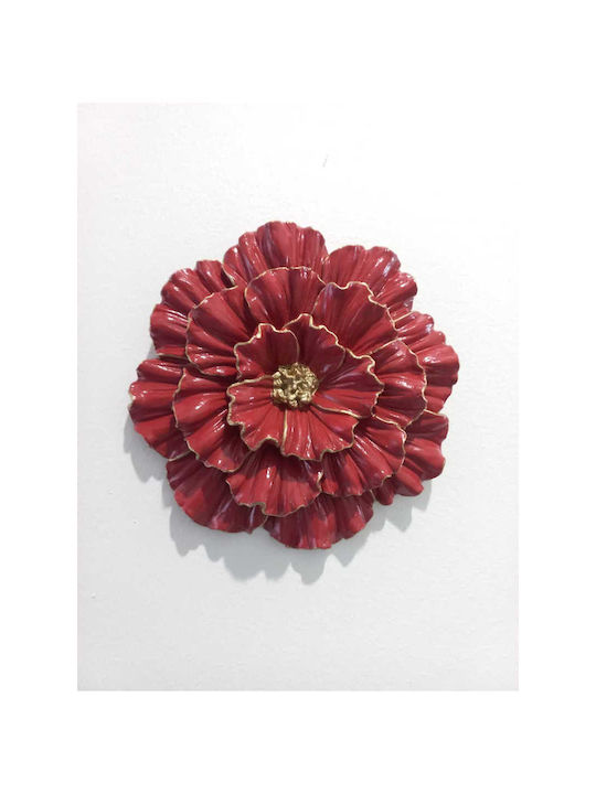 SteweHome Wall Decor Burgundy 25x25cm 2pcs