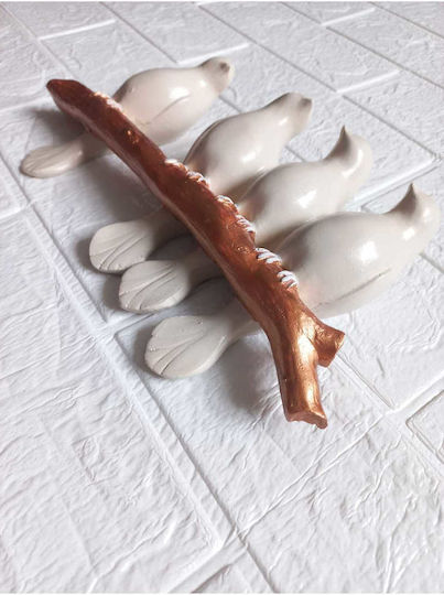 SteweHome Handmade Beige Wall Decor 27x15cm
