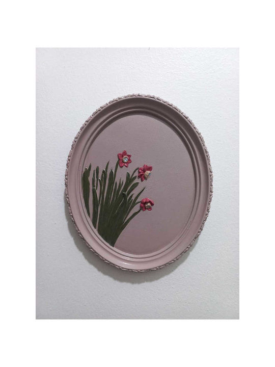 Stewehome Oval Painting Stone Jute Brown 21x17.5 Cm