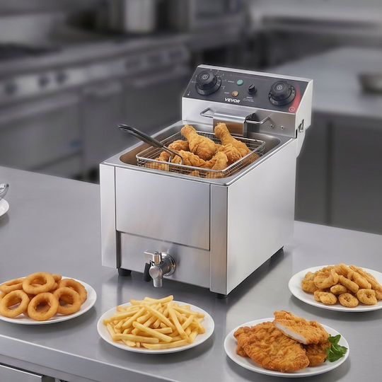 Vevor Elektrische Kommerzielle Fritteuse 2.5kW Kapazität pro Korb 6.8lt