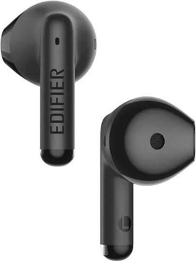 Edifier W100T Earbud Bluetooth Handsfree Ακουστικά με Αντοχή στον Ιδρώτα και Θήκη Φόρτισης Μαύρα