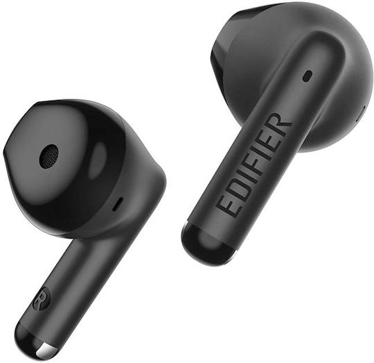 Edifier W100T Earbud Bluetooth Handsfree Ακουστικά με Αντοχή στον Ιδρώτα και Θήκη Φόρτισης Μαύρα