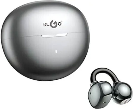 KLGO HK-74BL Open Ear Bluetooth Handsfree Ακουστικά με Θήκη Φόρτισης Μαύρα