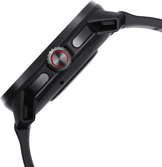 QCY Track S10 Stainless Steel Smartwatch (Μαύρο)