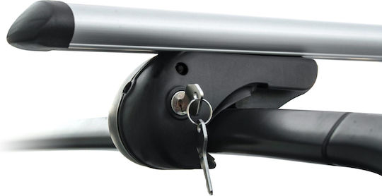 Menabo Aluminum Car Roof Bars for Mazda 5 5D 2005>2008 Set with Roof Rack Legs Silver