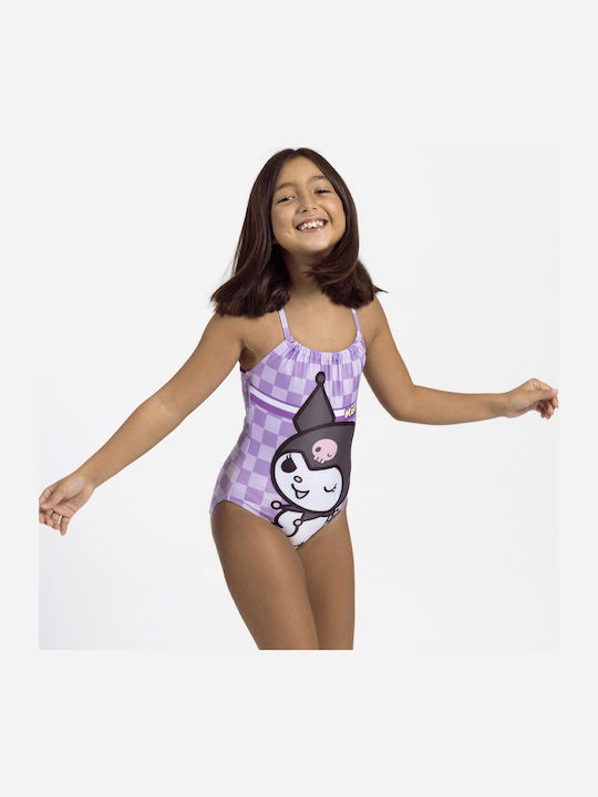 Hello Kitty Παιδικό Μαγιό Ολόσωμο Μωβ