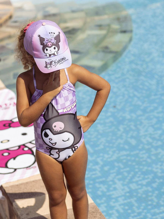 Hello Kitty Παιδικό Μαγιό Ολόσωμο Μωβ