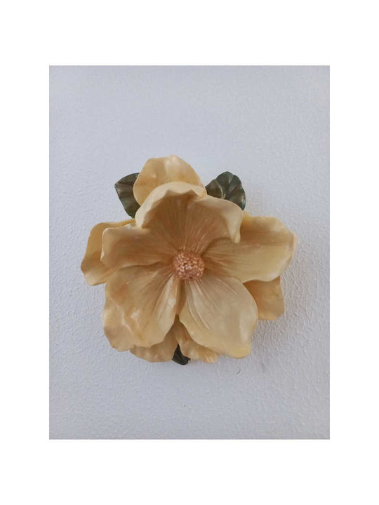 SteweHome Κρεμαστό Διακοσμητικό Χειροποίητο Κίτρινο 16x6x16cm