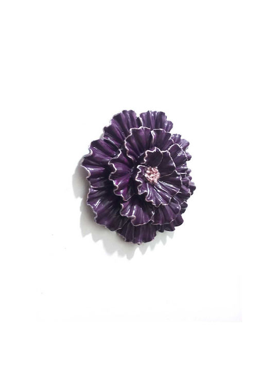 SteweHome Κρεμαστό Διακοσμητικό Μπορντό 16.5x16.5cm