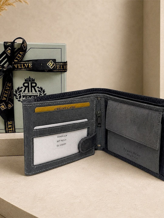 Grey Leather Men's Wallet