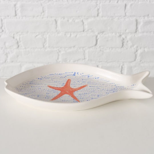 Farfurie Joasă Ceramică Portocalie cu Diametru 24cm