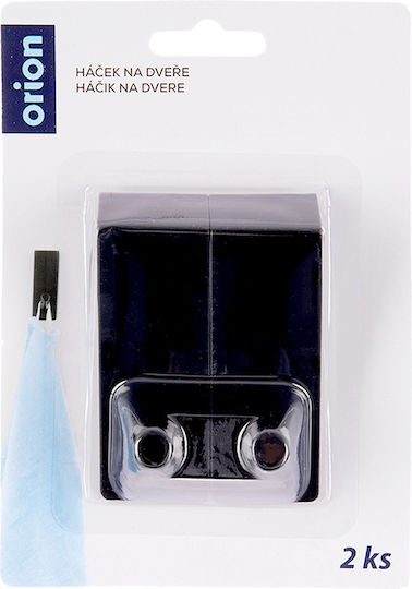 Orion Türhaken Einfache Position Metallisch 3x5x8cm 2Stücke
