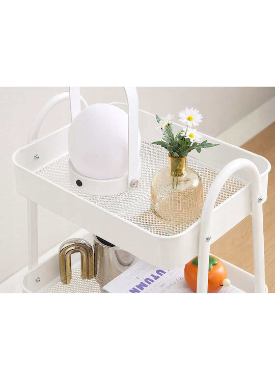 Verk Group Metal Kitchen Trolley White