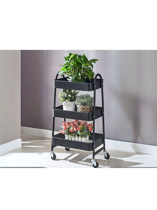 Verk Group Metal Kitchen Trolley Black