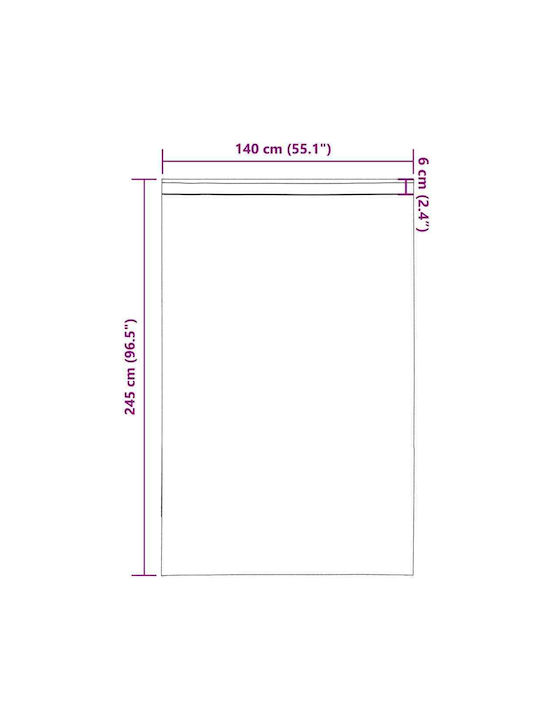 vidaXL Set Perdele cu Bretele Verde Măr 140x245cm