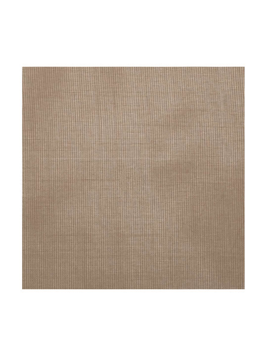 vidaXL Set Window Curtains with Tab Tops Light Brown 140x140cm