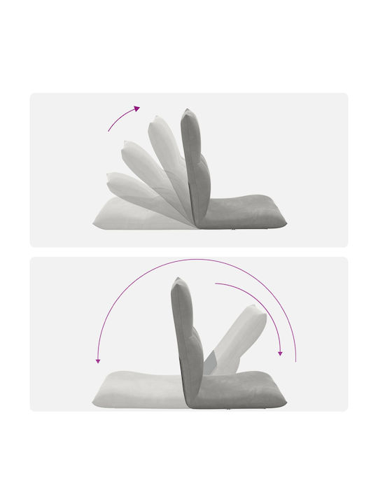 Multifunctional Bean Bag Chair Light Gray 46x50x61cm