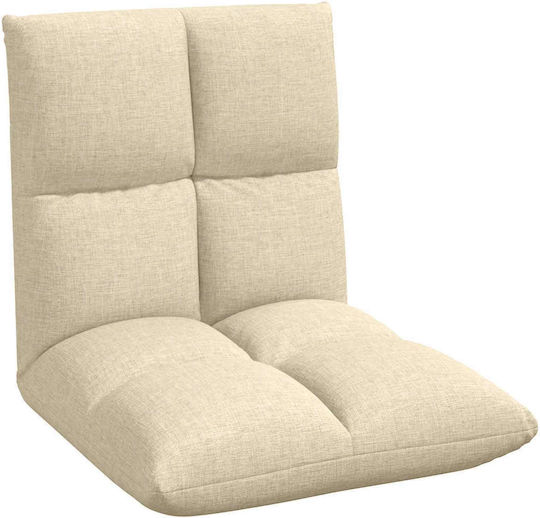 Multifunctional Bean Bag Chair Cream 50x61x57cm