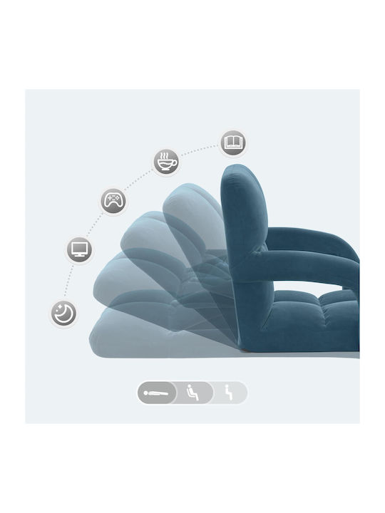 Multifunctional Bean Bag Chair Blue 58x62x58cm