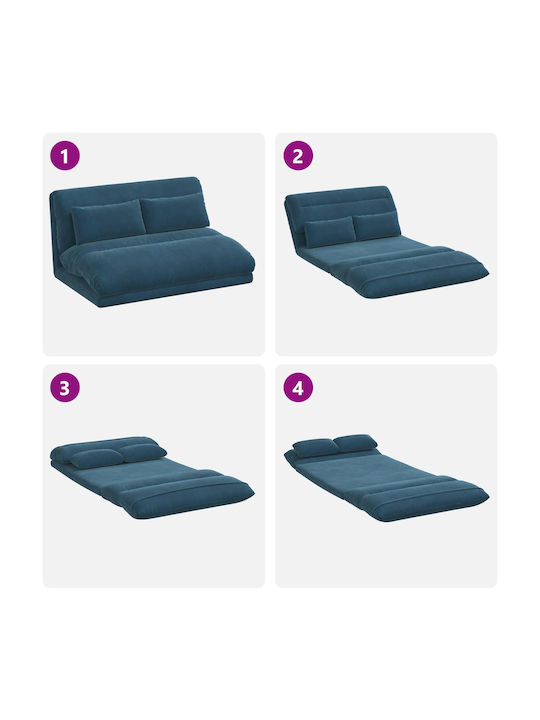 Vielseitiger Sitzsack Pouf Blau 110x82x55cm