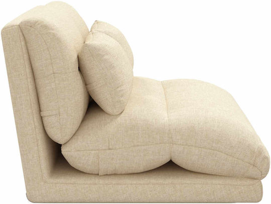 Многофункционален Пуф Диван Крем 110x82x55cm