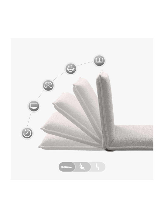 Vielseitiger Sitzsack Pouf Offenes Grau 54x64x59cm