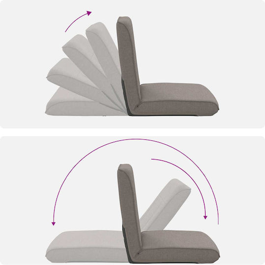 Multifunctional Bean Bag Chair Taupe 50x73x60cm