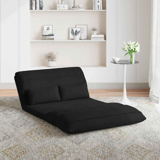 Πολυμορφικός Πουφ Καναπές Μαύρο 110x82x55cm