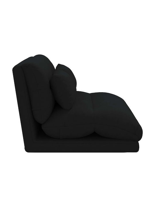Πολυμορφικός Πουφ Καναπές Μαύρο 110x82x55cm