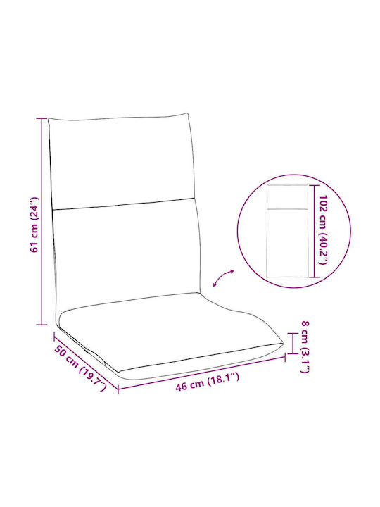 Vielseitiger Sitzsack Pouf Hellblau 46x50x61cm