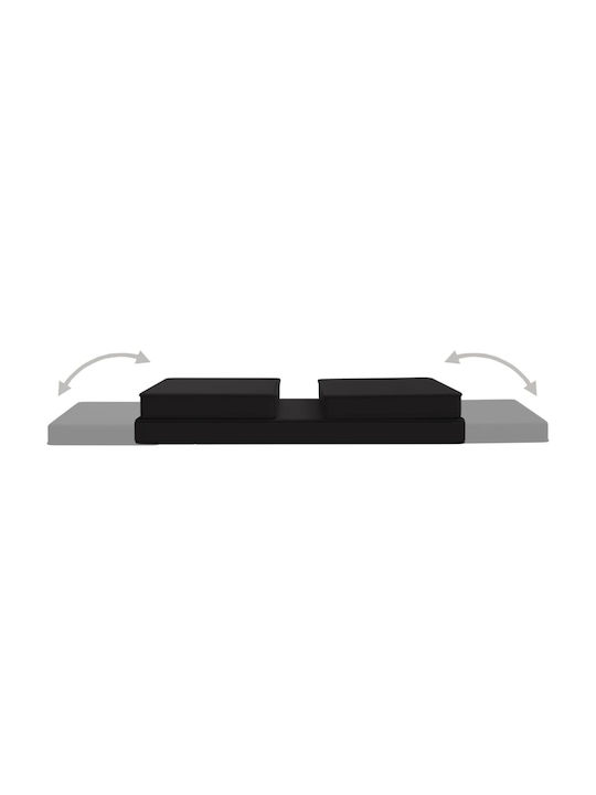 Vielseitiger Sitzsack Pouf Schwarze 70x55x57cm
