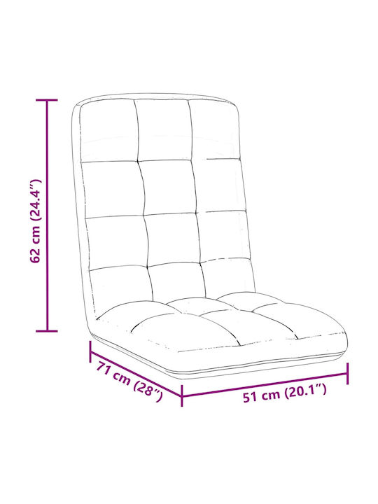 Vielseitiger Sitzsack Pouf Wasserdicht Grau 71x51x62cm