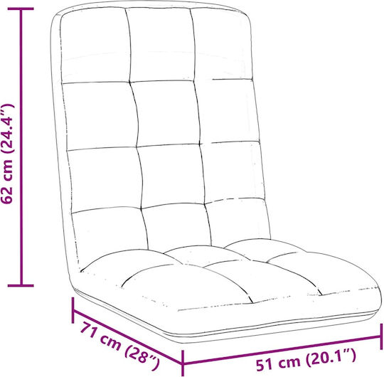 Vielseitiger Sitzsack Pouf Wasserdicht Grau 71x51x62cm