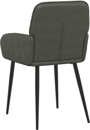 Ess- und Küchenstühle mit Künstliches Leder Schwarz 6Stücke 57x50x85cm