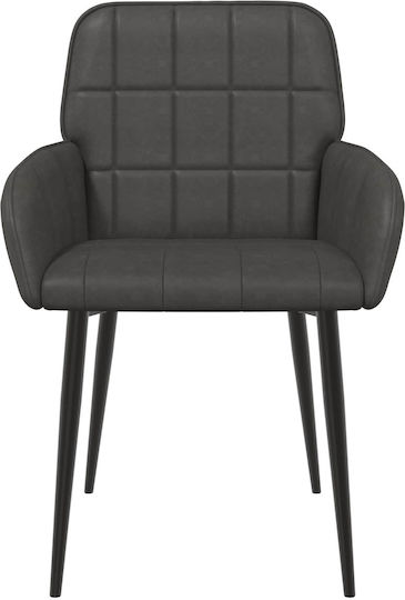 Ess- und Küchenstühle mit Künstliches Leder Schwarz 6Stücke 57x50x85cm