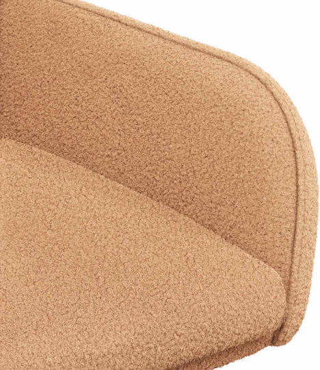 Dining Armchairs With Beige Fabric Upholstery 2 Pieces 59x57x85cm
